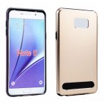 Wholesale Samsung Galaxy Note 5 Aluminum Armor Hybrid Case (Gold)